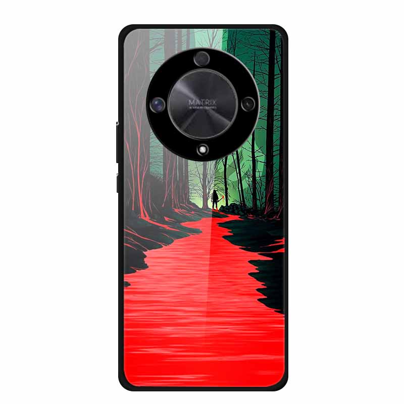 Чехол для Honor X9B X9A 5G Роскошный Закаленное Стекло Жесткая Задняя Крышка для Чехлов Телефона Honor X9A 5G Fundas Honor x 9B X9 B 5G X 9A X9 A