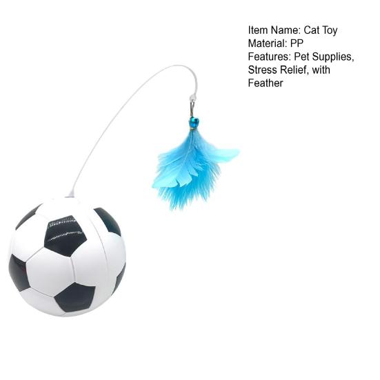 Игрушка-неваляшка для кошек, интерактивная автоматическая игрушка-дразнилка с перьями для котят, дразнилка-палочка-неваляшка, кормушка для еды, развлекательная игрушка, товары для питомцев