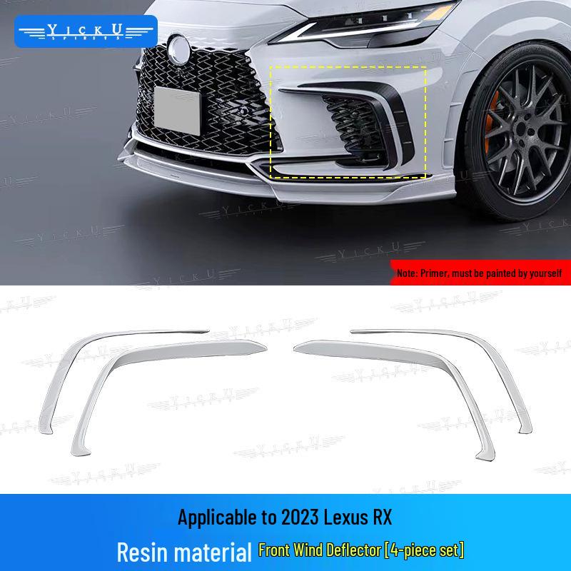 Комплект карбонового обвеса для Lexus RX350/500 (Передний сплиттер, Расширители арок, Задний диффузор, Пороги, Спойлер на крышку багажника, 2023-2025)