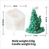 10-25см 3D DIY Рождественская елка Свеча Силиконовая форма Рождественский подарок Рождественская елка Смола Гипс Силиконовая форма Рождественское украшение