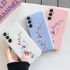 Мягкий силиконовый чехол с цветочным узором для Samsung A55 M35 S24 Xiaomi Redmi Note 13 Pro 13C iPhone Huawei Honor Realme Camera Защитный противоударный чехол