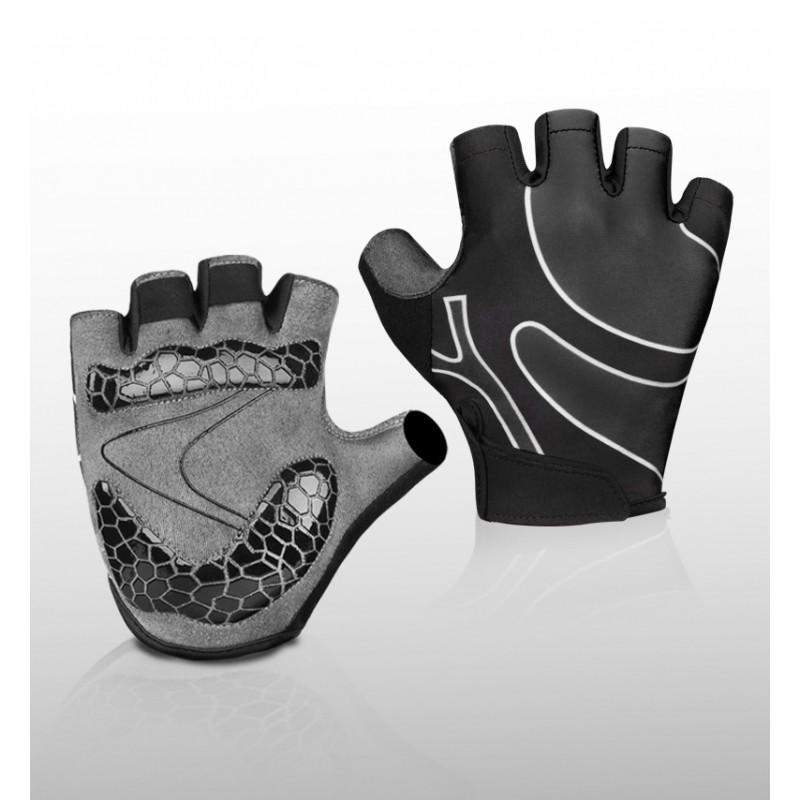 Half-Finger Cycling Gloves Mountain Bike Riding Breathable Fitness Outdoor Sports Unisex Adult Size M L XL Red Blue Black Gray