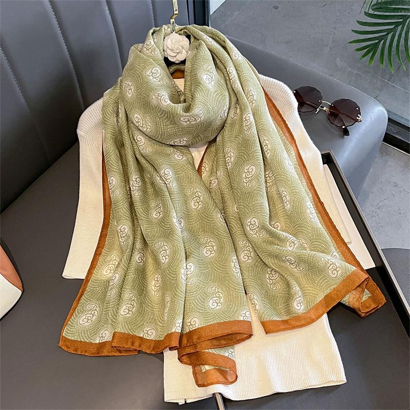 Luxury Brand Scarf Love Cotton Shawl Lady Wrap Large Pashmina Hijab Headband Scarves Islamic Turban Bufanda Foulard Stoles