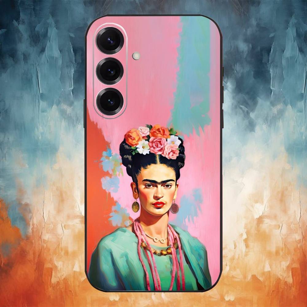Чехол для телефона с рисунком Фриды Кало для Samsung Galaxy A73, A72, A71, A70, A53, A52, A51, Другие, Мягкий черный чехол