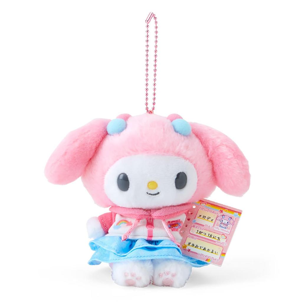 Sanrio Mascot Holder Profile My Melody Plush Keychain 932761 (Nostalgic Book)