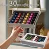 No Punching Coffee Capsule Holder Pod Tea Bag Storage Rack Drawer Organizing Box Required Space Saving Storage Box,Porta Cialde
