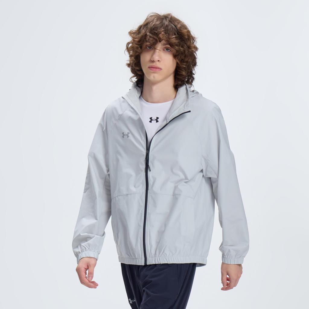Under Armour Тренировочная куртка Training Vent 2.0 Теплая Толстая Куртка с Воротником-стойкой на Молнии Унисекс Серая 24500401-009-AB