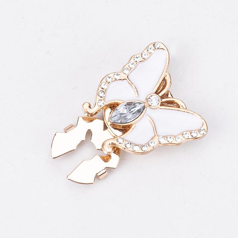 Декоративные запонки и пуговицы для воротника с цветными стразами