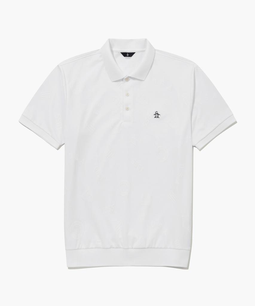 Meonsingweeo Men'S Logo Jacquard Collar T-Shirt White Mr211Mts44