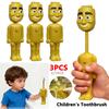 3-1 шт. Тун Тун Сахур Фигурка Зубные щетки Дорожные Портативные Компактные Телескопические Зубные щетки с Мягкой щетиной Для Детей Зубная щетка