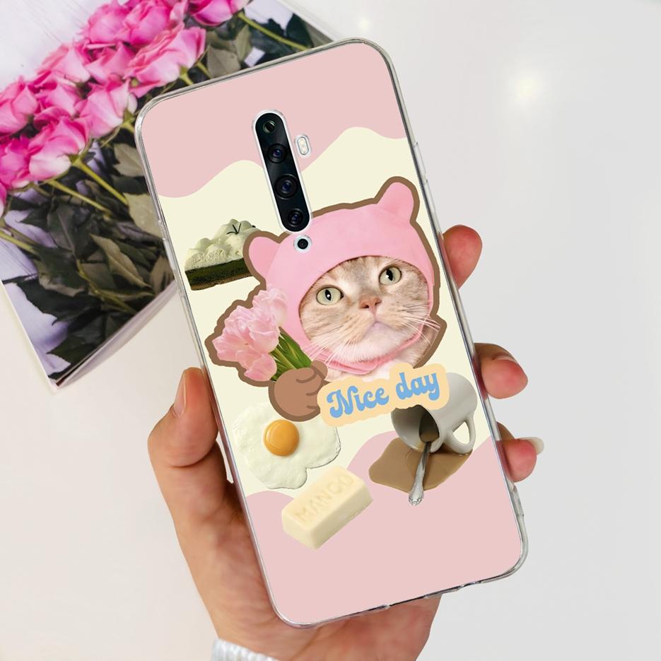 Чехол для Oppo Reno 2 2F 2Z Роскошный Расписной Чехол Прозрачный Силиконовый Чехол для Телефона Для Oppo Reno2 F Reno 2Z Reno2 Reno2F Reno2Z Мягкие Чехлы