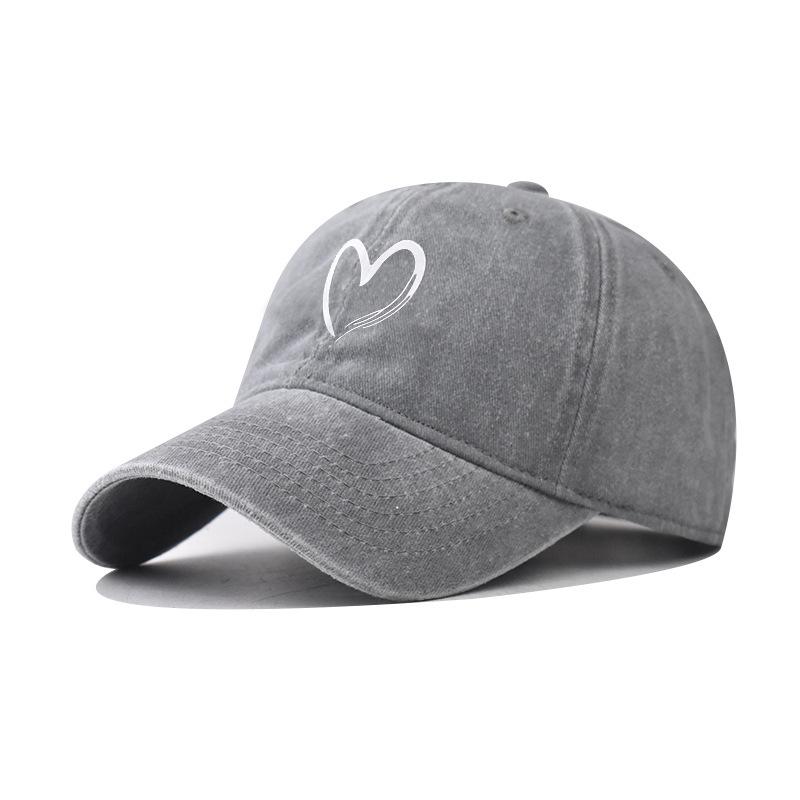 Cotton New Love Baseball Cap Men and Women Outdoor Personality Cartoon Big Love Cap