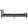 Bed Frame Grey Velvet 140 x 200 cm