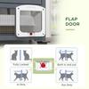 Cat House Wooden Indoor Catio Cat Enclosure On Wheels Wooden Kitty Cage With Platforms Hammock Light Grey