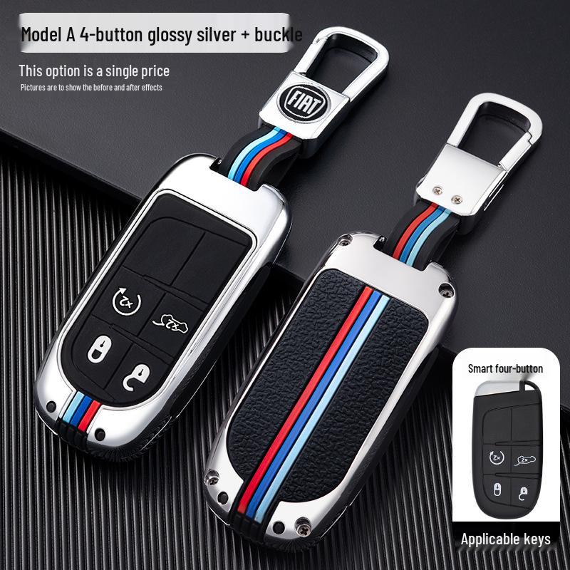 Чехол для ключа GAC Fiat Viaggio/Ottimo с металлической оболочкой и защитной пряжкой