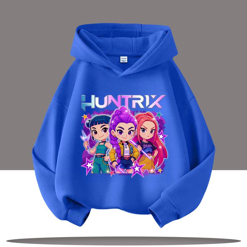 Толстовки K-Pop Demon Hunters для детской осени-зимы, новая хлопковая толстовка, модная толстовка из фильма 2025 года для взрослых, детей, будущих мам, топ