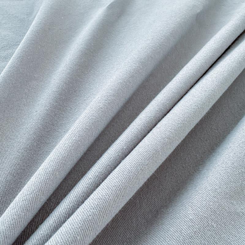 Осень/Зима Толстая Однотонная Хлопковая Фланелевая Простыня на Резинке и Пыльник