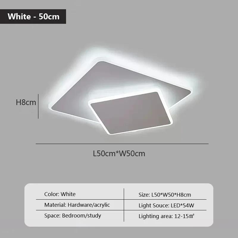 Современный светодиодный белый потолочный светильник для гостиной, спальни, кабинета, кухни, потолочная люстра, украшение для дома, осветительное приспособление