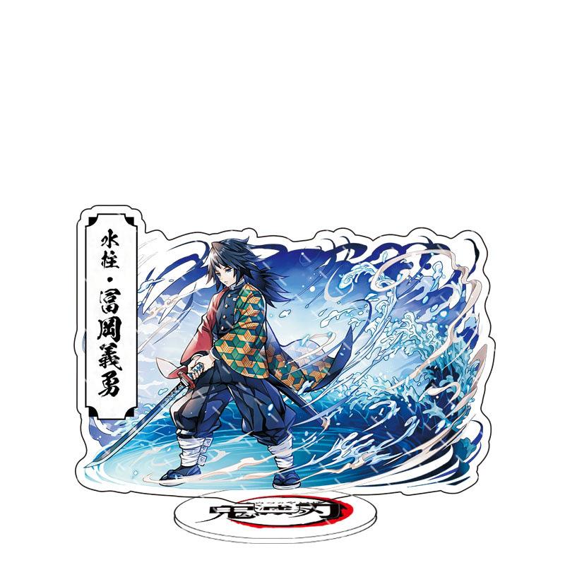 Double Sided New Demon Slayer Acrylic Stand Figures Tanjiro Nezuko Shinobu Giyu Anime Merchandise Collectible Display Decor