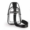 Waterproof PVC Sports Chest Bag Large Capacity Adjustable Transparent Crossbody Bag Lightweight Design Transparent Material