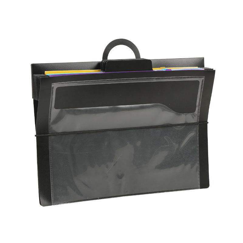 Rainbow Accordion Bag: Handheld or Hanging, Office Document Organizer