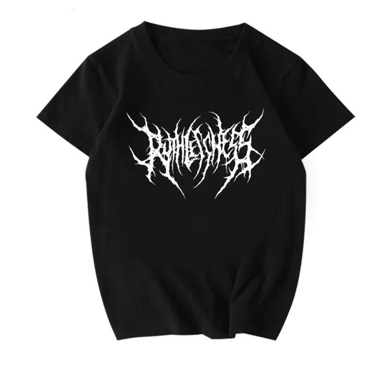 Готические винтажные женские футболки Эстетичная одежда Харадзюку с коротким рукавом Графические Летние С рукавом Харадзюку Уличная одежда Топы Футболки