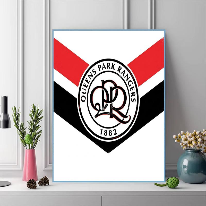 Queens Park Rangers QPR 100% Round Full Drill 5D DIY Diamond Painting Embroidery Cross Stitch Rhinestone Décor