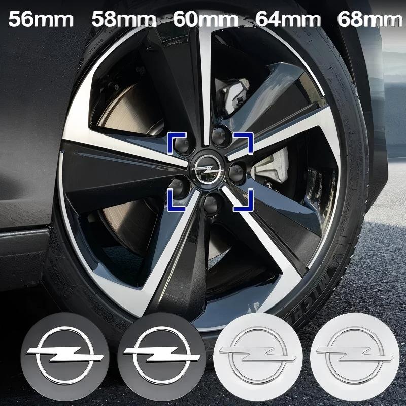 BBEX3 4PCS 58mm 64mm Anti-Scratch Car Wheel Hub Caps Fit For Opel Adam Ampera Corsa Insignia Karl Rocks-e Astra New Crossland-X Mokka