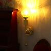 1:12 Dollhouse Miniature Lamp Led Light Glass Shade Wall Lamp Furniture Decor