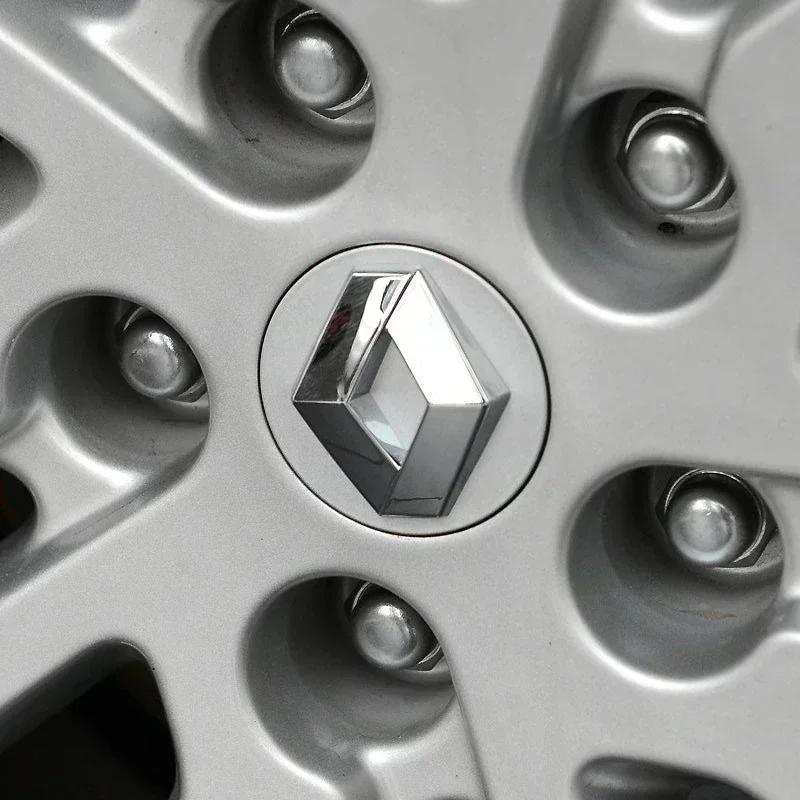 Hub Caps 4PCS 57mm 60mm Car Wheel Center Hub Cap Stickers Styling For Renault RS Koleos Captur Kadjar Megane Clio Talisman Sceni
