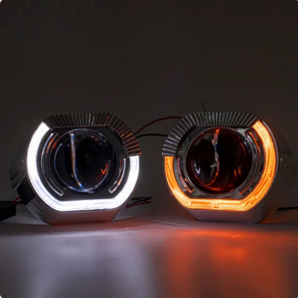 Автомобильная 2,5-дюймовая бифокальная линза 'Ангельский глаз' H1HID Ксеноновая фара Фара Фара Автомобильные лампы Продукты Универсальный