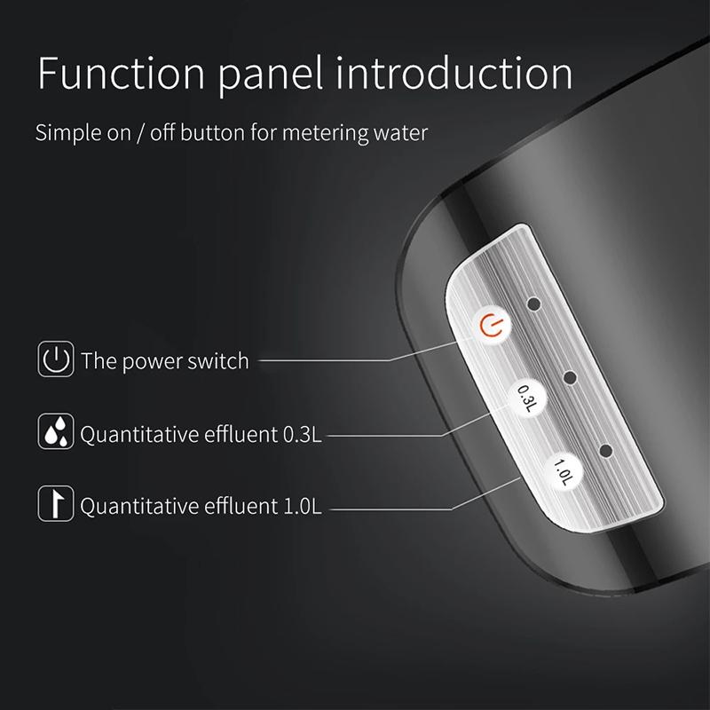 Электрический диспенсер для воды, перезаряжаемый через USB, портативный электрический автоматический водяной насос, ведро, диспенсер для бутылок, автоматический для кухни