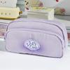 Double Layers Pencil Pouch Soft Soufflé Stationery Bag High Quality Pencil Case  Students