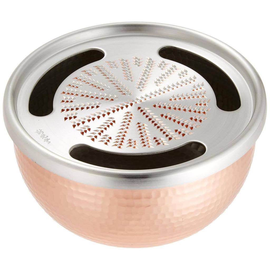 Медная терка Shinko Metal, 15 см, Медная посуда Shinkodo, HMO-9