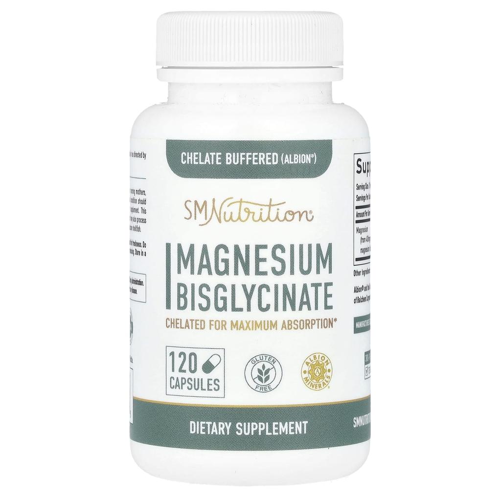 Magnesium Bisglycinate, 120 Capsules (36Mg Per Capsule)