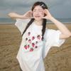 Large Size Summer Cotton Short-sleeved T-shirt Women's New Foreign Style Versatile Top Women's Loose Lazy Style American Tide