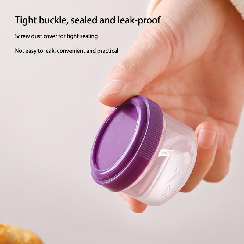 4 шт. 35 мл контейнеры для салатной заправки, пластиковые контейнеры для соуса с закручивающейся крышкой и крышкой, аксессуары для ланч-боксов