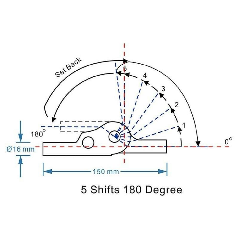 Стальной 5-уровневый складной дверной шарнирный кондуктор 180 градусов стальной храповой аксессуар рабочий