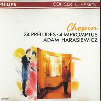 CD АДАМ ХАРАСЕВИЧ - Шопен: 24 прелюдии, соч. 28 DMP227 PHILIPS Япония Классика Б/У