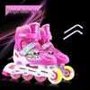 Adjustable Ice & Inline Skates for Adults and Kids with Single Flashing Wheel