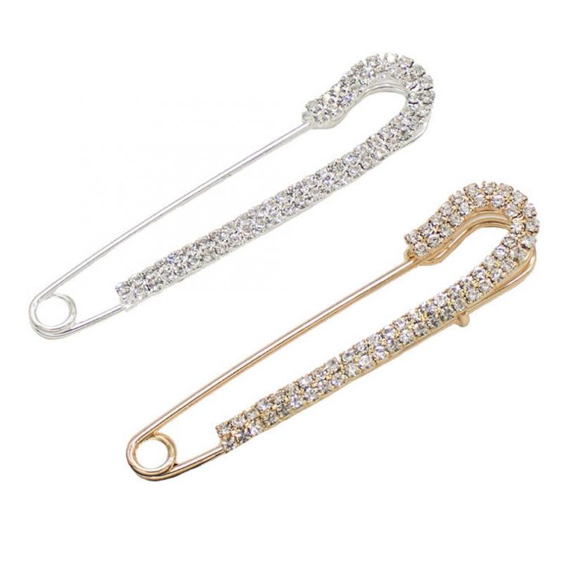 Set of 10 Sweater Decorative Brooches, 5 gold, 5 silver