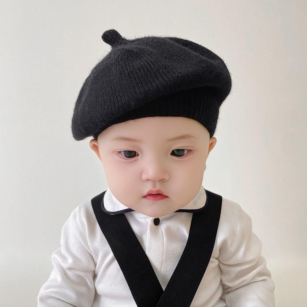 Warm Kids Berets Soft Painter Hat Korean Baby Beret Hat Boys Girls
