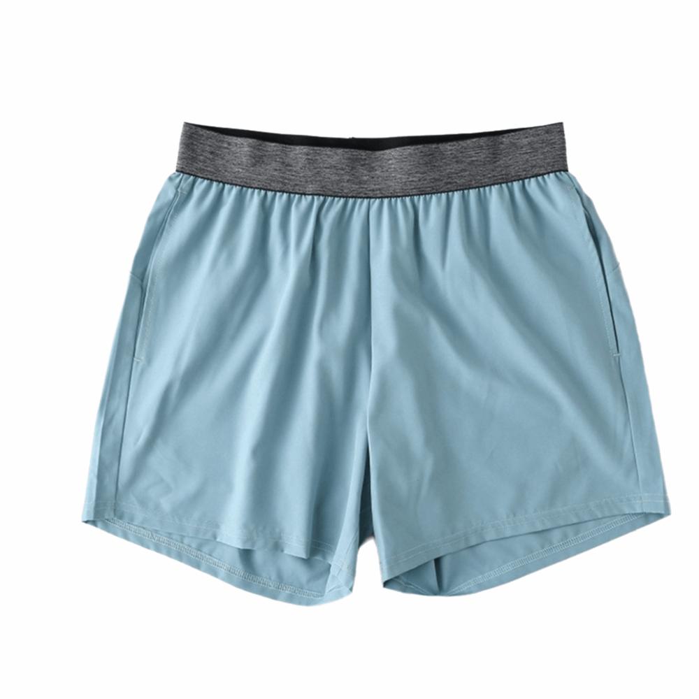 Light Blue Men’s Sport Shorts Polyester Men’s Workout Shorts Comfortable Training Shorts Men