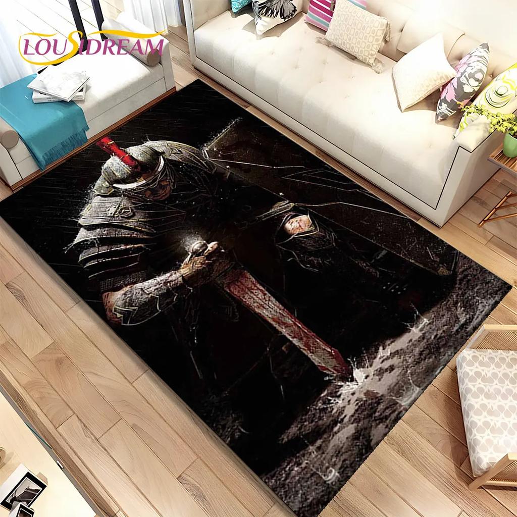 Коврик для игровой зоны Cavalier Knight Templar Crusaders, ковер для дома, гостиной, спальни, дивана, коврик для двери, нескользящий напольный коврик