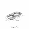 1/2/3/4 Grids Condiment Tray Seasoning Container Divided Sauce Tray BBQ Sauce Plate  Kitchen