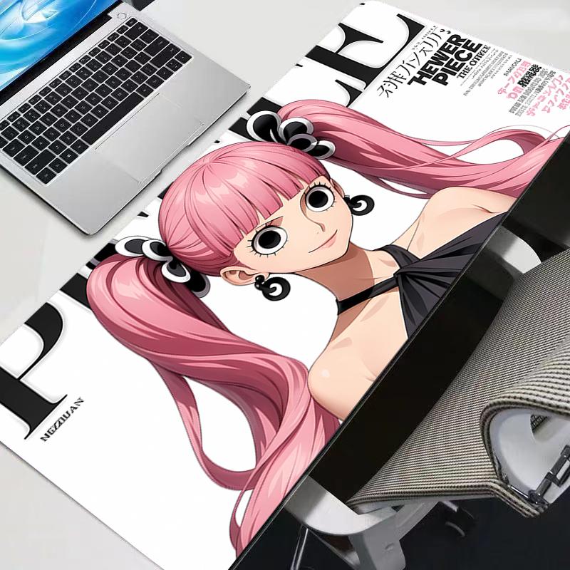 New Mouse Pads Big One Piece Roronoa Zoro Gamer Gaming Accessories Speed Keyboard Rubber Lock Edge Desk Mat Laptop Mousepad