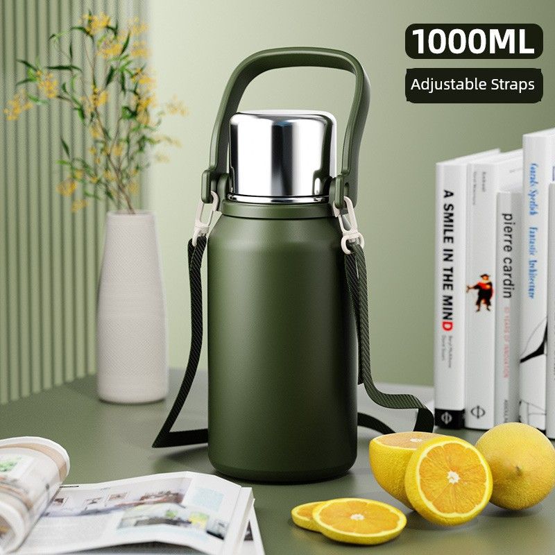 Thermos Cup, Travel Kettle, Tea Cup, Portable for Adults, Can Be Carried on the Body, Can Be Hung on the Body, and Can Be Used as a Water Bottle