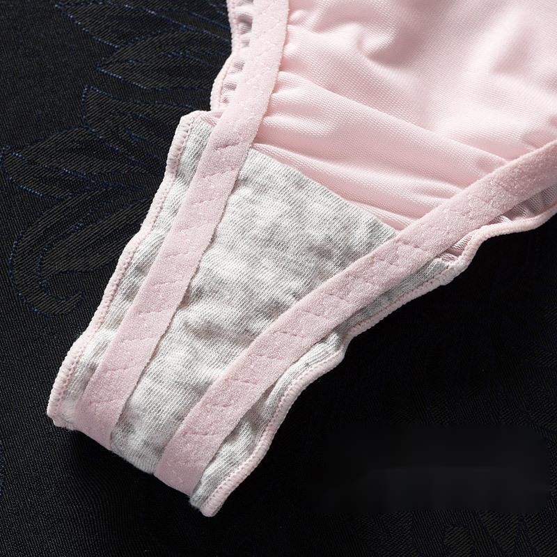 Сексуальные тонкие бесшовные трусики для женщин, стринги из ледяного шелка, сексуальное женское нижнее белье, трусы для девочек