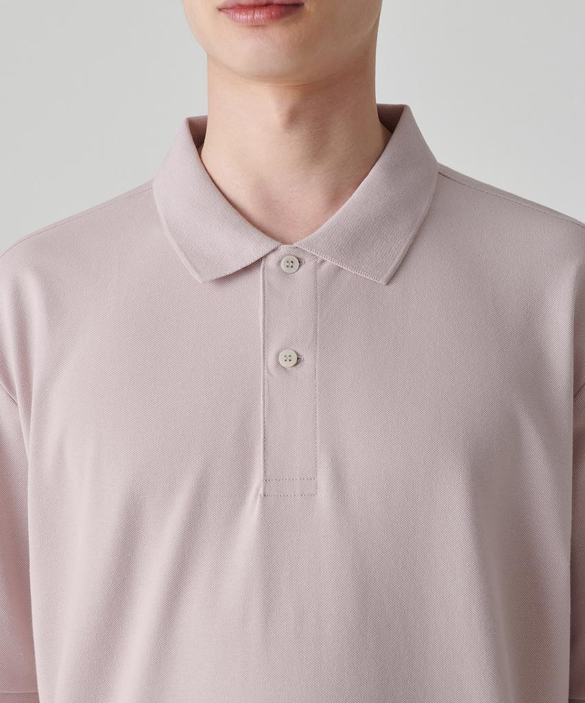 MUSINSA STANDARD [Cooltandard] Relaxed Fit Pique Polo Shirt [Desert Pink]