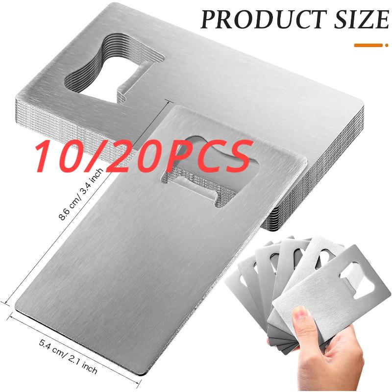 Открывалка для бутылок из нержавеющей стали, открывалка для пивных бутылок для кошелька и кармана, можно вырезать для ресторанов/баров, подарок на свадьбу своими руками